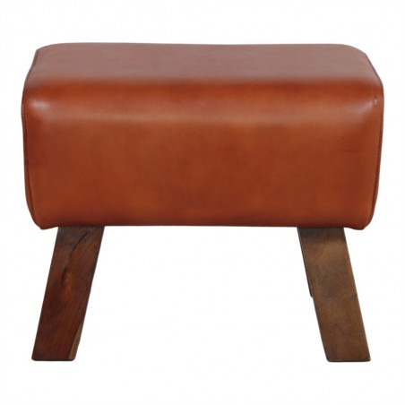 TABURETE BAJO DE PIEL DONATI
