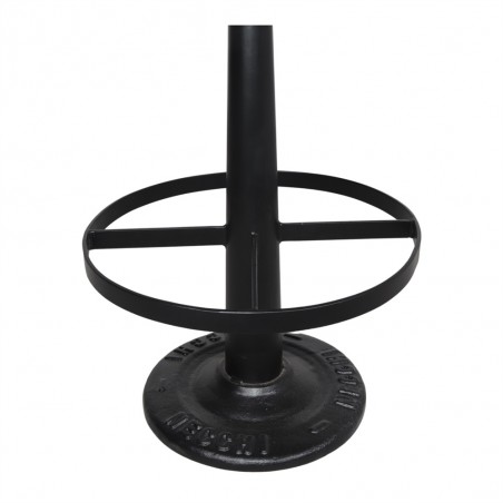 TABURETE ALTO DE METAL Y PIEL ALEXIS