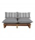 BANCO LOUNGE DE MADERA CON COJINES MONDELO