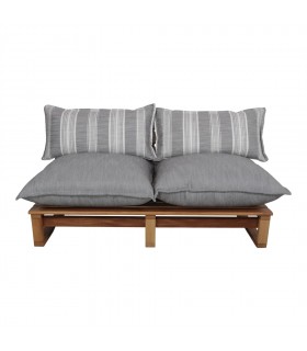 BANCO LOUNGE DE MADERA CON COJINES MONDELO