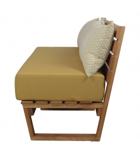 BANCO DE MADERA CON COJINES WISCONSIN
