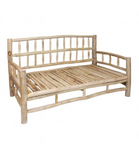 BANCO DE MADERA CON COJINES PANIOL