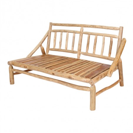 BANCO DE MADERA CON COJINES THAOLY