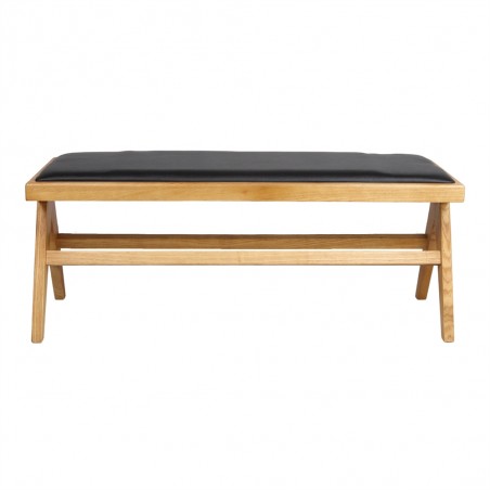 BANCO DE MADERA TAPIZADO BROMLEY