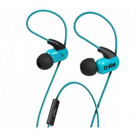 Auriculares deportivos SBS Runway Ghost con manos libres Azul