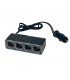 Conector a mechero 12v 4 salidas Negro