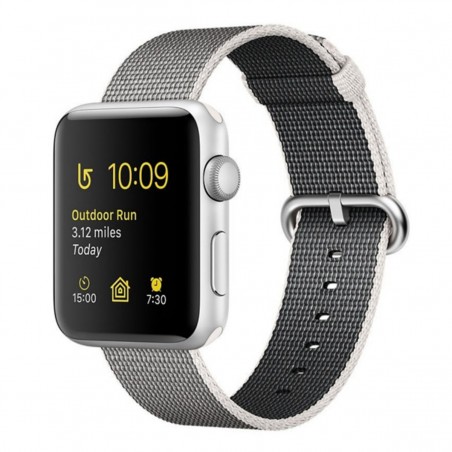 Apple Watch Series 2 38 mm Plata con correa de nailon