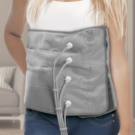 Equipo de Presoterapia Profesional AirPress Live Turquesa | Accesorios para Brazos, Piernas y Abdomen | 4 Programas | 16 Airbags