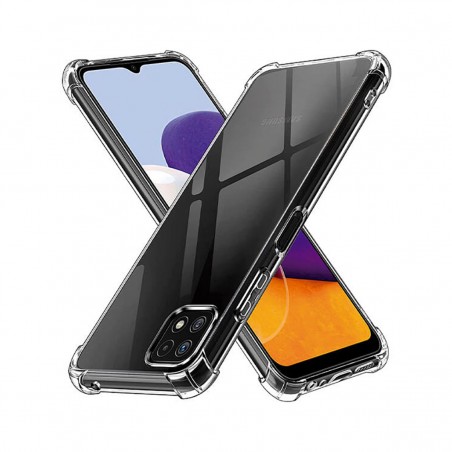Carcasa Samsung Galaxy A22 5G hybrid (bumper + trasera transparente)