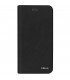 Funda de piel tipo libro CABQE5LEABOBK para BQ Aquaris E5 negra