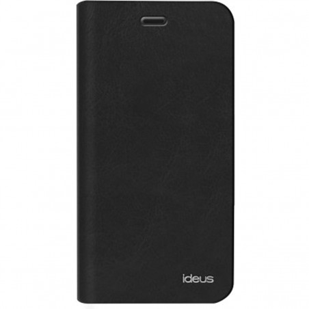 Funda de piel tipo libro CABQE5LEABOBK para BQ Aquaris E5 negra