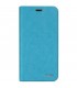Funda de piel tipo libro CABQE5LEABOTQ para BQ Aquaris E5 turquesa