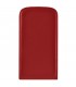 Funda de cuero rojo para Moto G