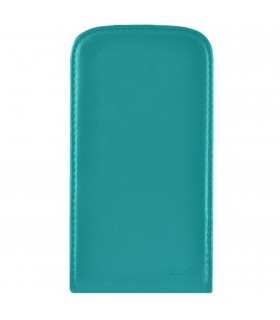 Funda de cuero turquesa para Moto G