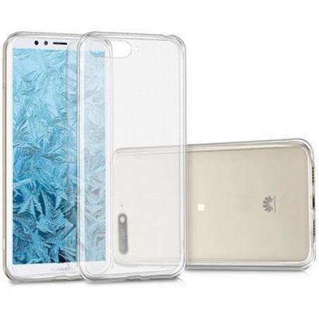 Carcasa Trasera Silocona Huawei Y6 (2018) Hybrid Transparente