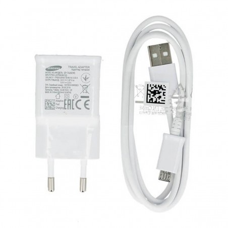 Cargador RED samsung micro usb 2A quickcharge BLANCO