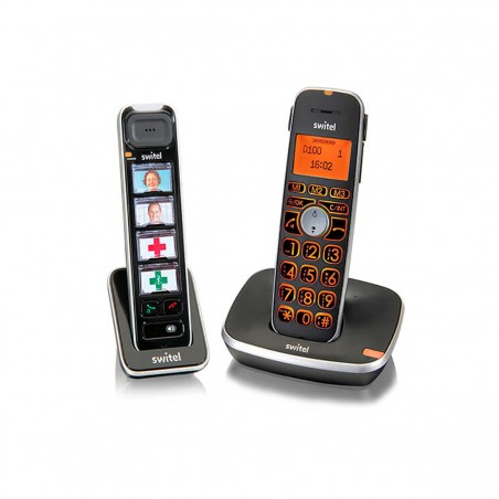 Teléfono Inalámbrico Vita Comfort Fototeclas DUO Amplificado Negro D112