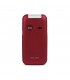 Doro 2424 Teléfono Móvil Tapa Rojo/Blanco