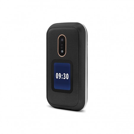 Doro 6060 Teléfono Móvil con Tapa Dual SIM Negro