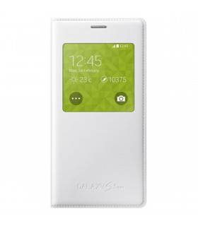 Funda Samsung S view EF-CG800BWEGWW blanca para Galaxy s5 mini