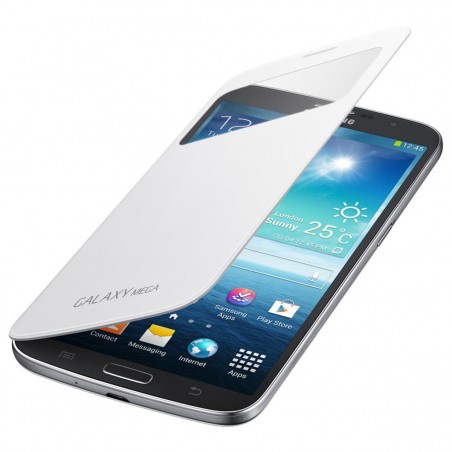 Funda S View Samsung EF-CI920BW blanco para Galaxy Mega