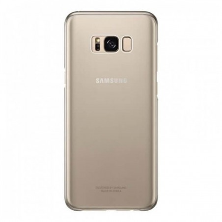 Funda Samsung Clear Cover dorada para Galaxy S8 Plus EF-QG955CFE