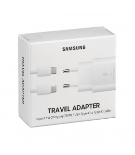 Cargador ultra rápido de red Samsung EP-TA800 25W (Type-C) Blanco (blíster)