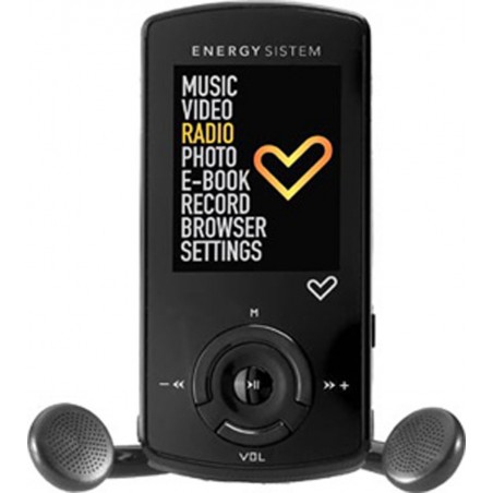 Reproductor MP4 Energy Sistem 3120 4 GB Negro