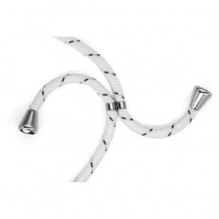 Funda Móvil Colgante para iPhone 11 Cuerda Blanca y Gris