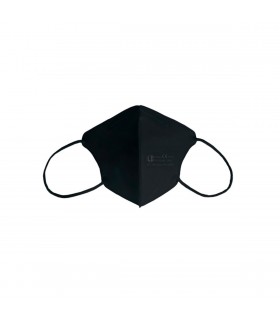 Mascarillas Infantil FFP2, Clip Nasal Ajustable, Homologadas CE 2163, Normativa UNE-EN, Packs 20 unidades, Negro