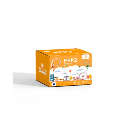 Mascarillas Infantil FFP2, Clip Nasal Ajustable, Homologadas CE 2163, Normativa UNE-EN, Packs 20 unidades, Negro