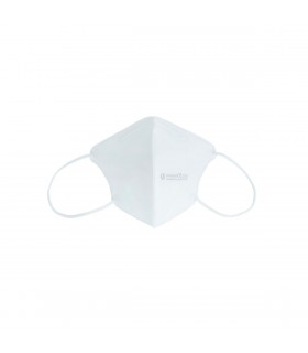 Mascarillas Infantil FFP2, Clip Nasal Ajustable, Homologadas CE 2163, Normativa UNE-EN, Pack 20 unidades, Blanco