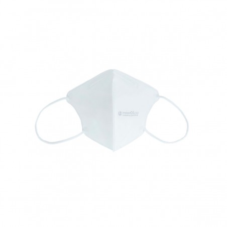 Mascarillas Infantil FFP2, Clip Nasal Ajustable, Homologadas CE 2163, Normativa UNE-EN, Pack 20 unidades, Blanco