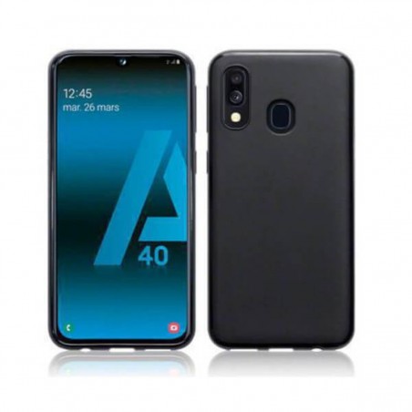 Funda de Silicona Gel Negra para Samsung Galaxy A40