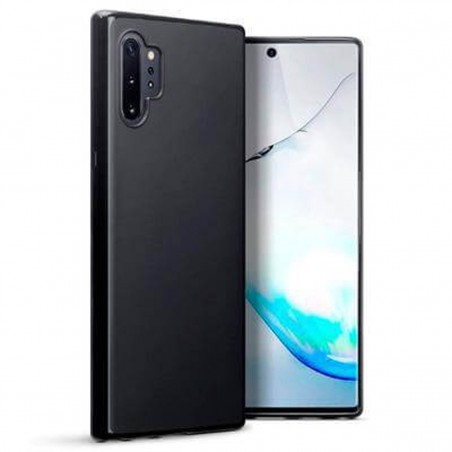 Funda silicona gel Samsung Galaxy Note 10 Plus Negra