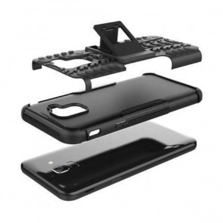 Funda rugerizada negra para Samsung Galaxy J6