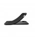 Funda silicona negra iPhone 11 inserciones simil a fibra de carbono