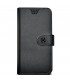 Funda Celly universal M tipo libro negra y marrón