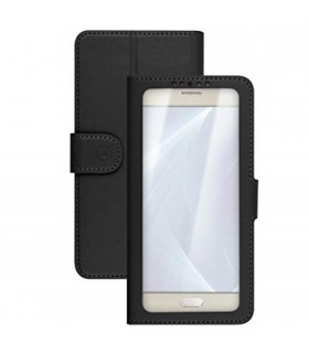 Funda Celly XL con ventana negra para móviles de 5,2"