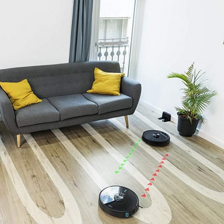 Cecotec Robot aspirador y fregasuelos Conga 6090 Ultra, Inteligencia Artificial y Láser