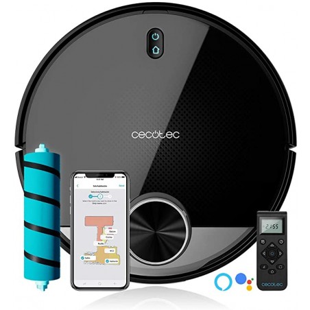 Cecotec Robot aspirador y fregasuelos Conga 3790, Tecnología láser, Friega y Aspira