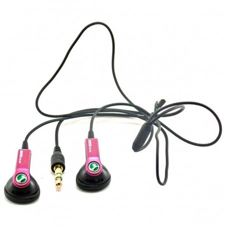 Auriculares Estéreo Sony Ericsson HPM-64D Pink con adaptador dual