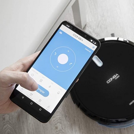 Cecotec Robot aspirador y fregasuelos Conga 1090 Connected Force, App Control, Alexa