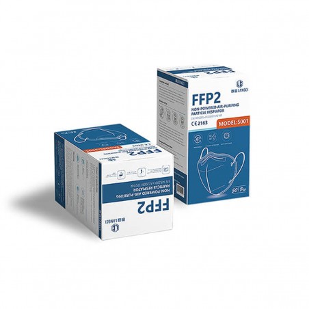 Mascarillas FFP2 Certificación CE/2163 Blancas - Pack 10 uds.
