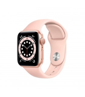 Apple Watch Series 6 (GPS), 40mm Aluminio Oro y correa deportiva Rosa Arena