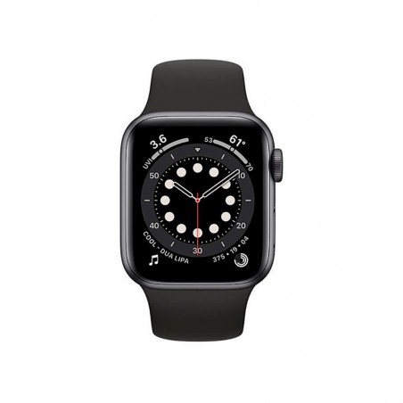 Apple Watch Series 6 (GPS), 40mm Aluminio Gris Espacial y correa deportiva Negra
