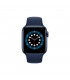 Apple Watch Series 6 (GPS), 40mm Aluminio Azul y correa deportiva Azul Intenso