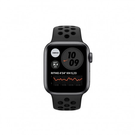 Apple Watch Series 6 Nike (GPS), 44mm Aluminio Gris Espacial y correa deportiva Negra