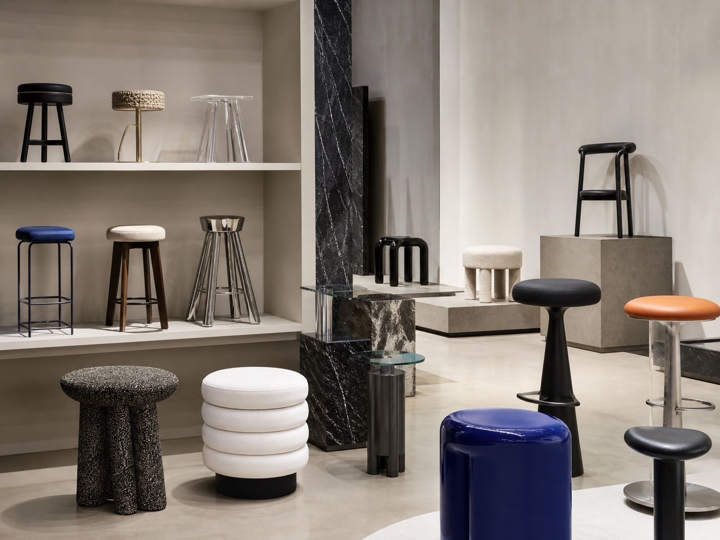 Escaparate de Taburetes de Diseño Prêt-à-porter